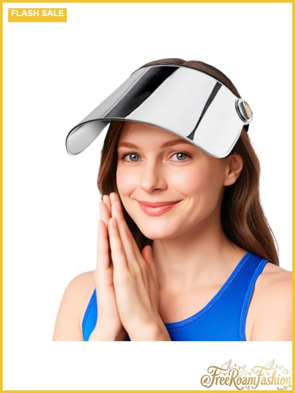 UPF50+ Sun Visor Hat Lightweight Breathable Adjustable 360 Rotation